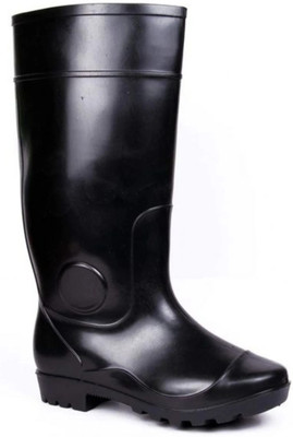HOUSE OF COMMON Soft Toe Rubber Safety Shoe(Black, S1, Size 6)