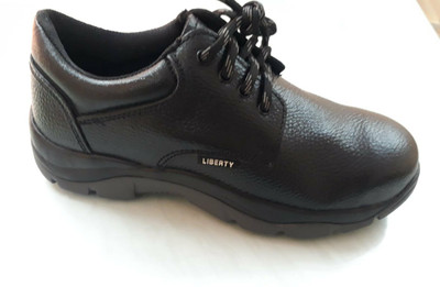 MKE Steel Toe Leather Safety Shoe(Black, S1, Size 9)