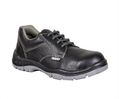 Coffer Safety Steel Toe Leather Safety Shoe(Black, S1, Size 7)