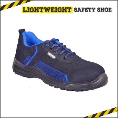 Coffer Safety Composite Toe Mesh Safety Shoe(Black, Blue, S1, Size 8)