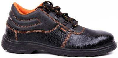 HOUSE OF COMMON Steel Toe Artificial Leather Safety Shoe(Black, S3, Size 10)