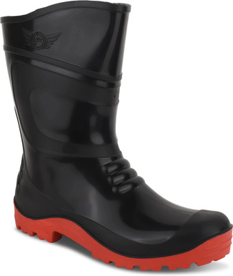 foot trends Soft Toe PVC Safety Shoe(Red, S1, Size 7)