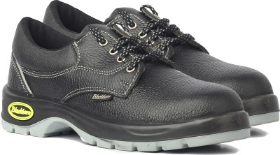 Blackburn Steel Toe Leather Safety Shoe(Black, SB, Size 9)