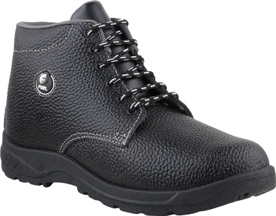 FUEL Steel Toe Synthetic Leather Safety Shoe(Black, S2, Size 8)