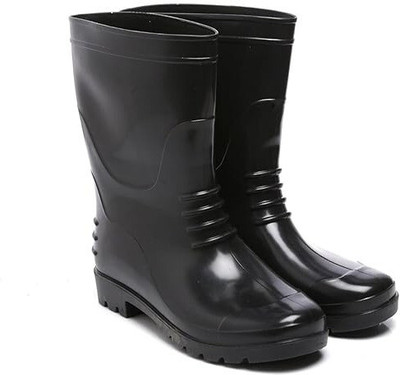 Zossta Soft Toe Rubber Safety Shoe(Black, S4, Size 6)