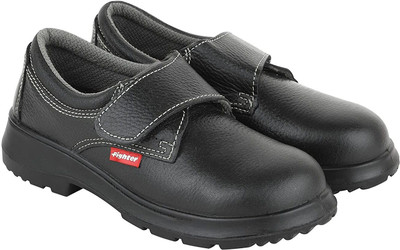 Liberty Steel Toe Genuine Leather Safety Shoe(Black, S1, Size 7)