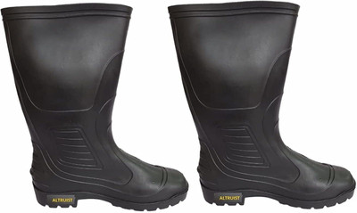Altruist Soft Toe Rubber Safety Shoe(Black, S1, Size 7)