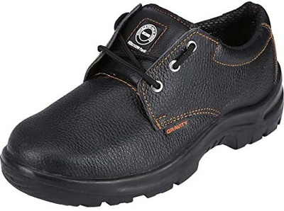 Acme Steel Toe Leather Safety Shoe(Black, S1, Size 8)
