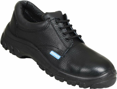 MKE Steel Toe Leather Safety Shoe(Black, S1, Size 9)