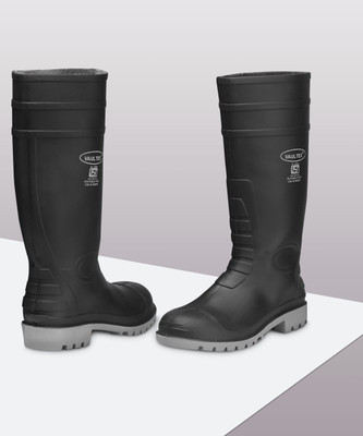 Vaultex Steel Toe PVC Safety Shoe(Black, S3, Size 12)
