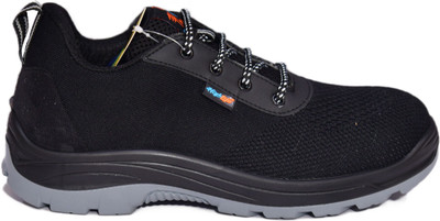 HIGH LITE Fiber Toe Fabric Safety Shoe(Black, S1, Size 10)
