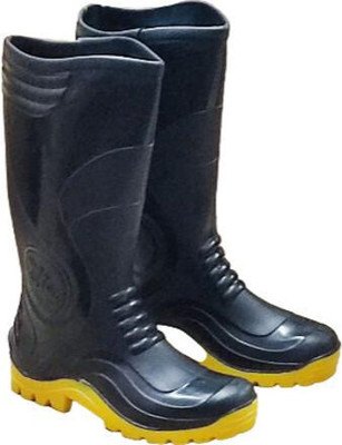HOUSE OF COMMON Soft Toe Rubber Safety Shoe(Black, S1, Size 6)