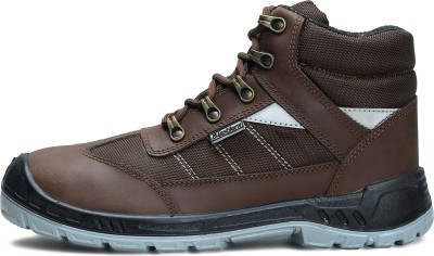 Blackburn Fiber Toe Genuine Leather Safety Shoe(Brown, SB, Size 5)