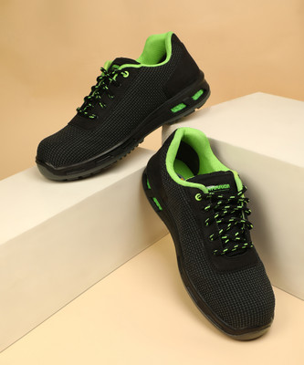 Liberty Fiber Toe PU (Polyurethane) Safety Shoe(Green, S1, Size 11)