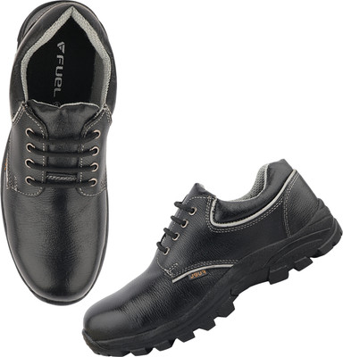FUEL Steel Toe Fabric Safety Shoe(Black, S1P, Size 7)