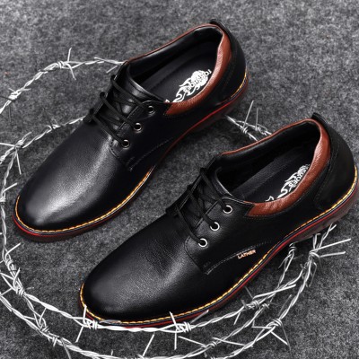 Cloudland Steel Toe Genuine Leather Safety Shoe(Black, S1, Size 8)