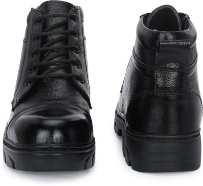 CARBOY Steel Toe Leather Safety Shoe(Black, S1, Size 9)