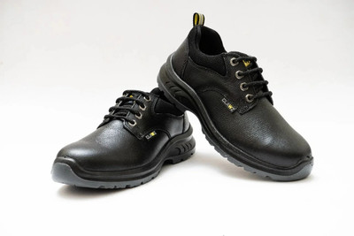 CLAWZ Steel Toe Leather Safety Shoe(Black, S2, Size 10)