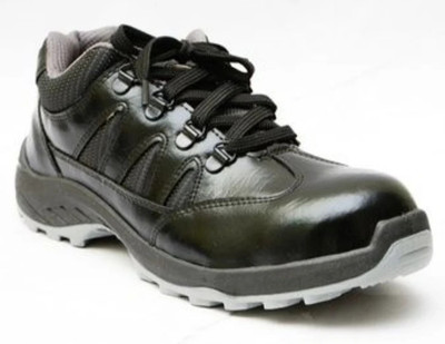 HOUSE OF COMMON Steel Toe Artificial Leather Safety Shoe(Black, SRB, Size 9)