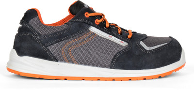 Perf Composite Toe Suede Safety Shoe(Blue, Orange, S1, Size 11)