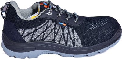 HIGH LITE Fiber Toe Fabric Safety Shoe(Black, S1, Size 6)