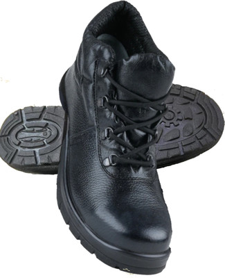 UNITED COOPER Steel Toe Leather Safety Shoe(Black, SRB, Size 7)