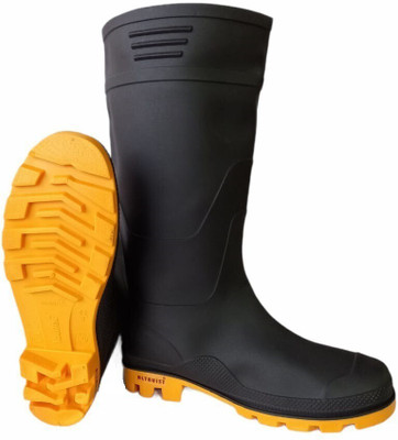 Altruist Soft Toe Rubber Safety Shoe(Black, S1, Size 9)