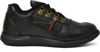 TOR Shoes Steel Toe Genuine Leather Safety Shoe(Red, S1P, Size 7)