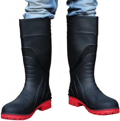 HOUSE OF COMMON Soft Toe PVC Safety Shoe(Yellow, SB, Size 7)