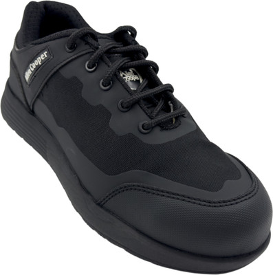 Allen Cooper Fiber Toe Fabric Safety Shoe(Black, S2, Size 7)