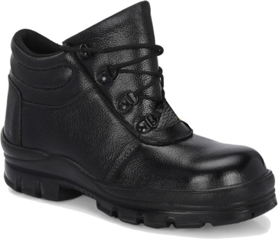 UNITED COOPER Steel Toe Leather Safety Shoe(Black, SB, Size 11)
