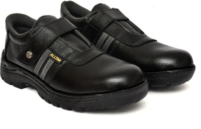 ALLTAR Steel Toe Genuine Leather Safety Shoe(Black, S1, S1P, Size 9)