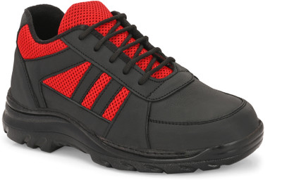 Eego Italy Steel Toe Leather Safety Shoe(Red, S1P, Size 8)