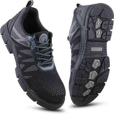 FUEL Steel Toe Fabric Safety Shoe(Black, S1, Size 8)