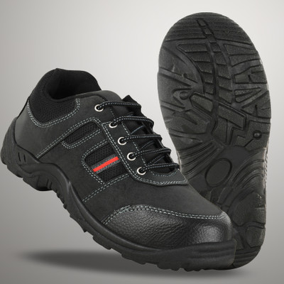 Xellent Steel Toe Synthetic Safety Shoe(Black, S1, Size 6)
