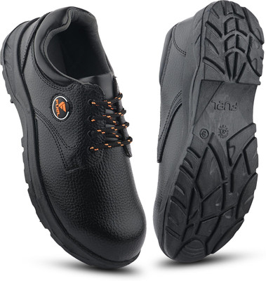 FUEL Steel Toe Synthetic Leather Safety Shoe(Black, S1P, Size 7)