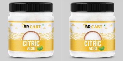 BR CART Citric Acid | Nimbu Sat | Lemon Salt | Nimbu Satva | Tatri | Nimbu Salt Jar Pack Special Purity Salt(400 g, Pack of 2)