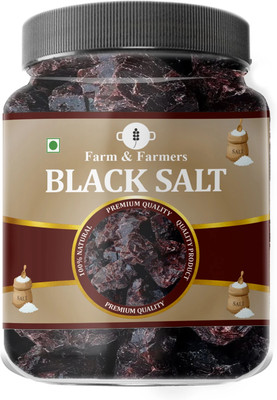 Farm & Farmers Pack of 1 | 900 G | Black Salt Whole/Kala Namak Black Salt(900 g)