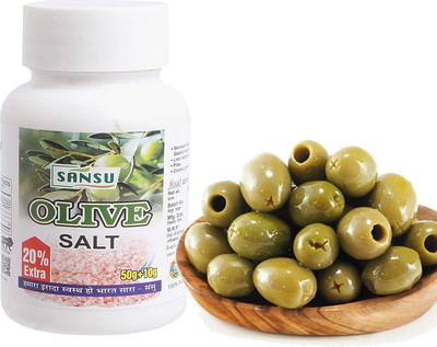 Sansu Namak Jaitun | Olive Salt For Boost Immunity | 50g + 10g Extra ( Pack of 2) - Special Purity Salt(120 g, Pack of 2) Sansu Namak Jaitun | Olive Salt For Boost Immunity | 50g + 10g Extra ( Pack of 2) - Special Purity Salt(120 g, Pack of 2)