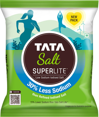 Tata Salt Superlite Namak, 30% Low Sodium Iodized Salt(1 kg)