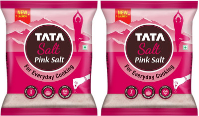 Tata Salt Pink Salt Himalayan Pink Salt(1 kg, Pack of 2)