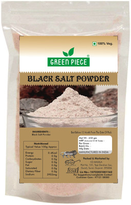 GREEN PIECE Premium Qulaity Black Salt Powder (kala Namak) 450gm (Pack of 1) Black Salt(450 g)
