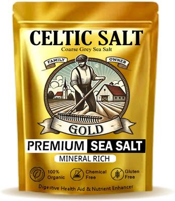 Shila Pak Celtic Sea Salt Gold - Hand-Harvested Mineral-Rich Sel Gris Namak Celtic Salt(1 kg)