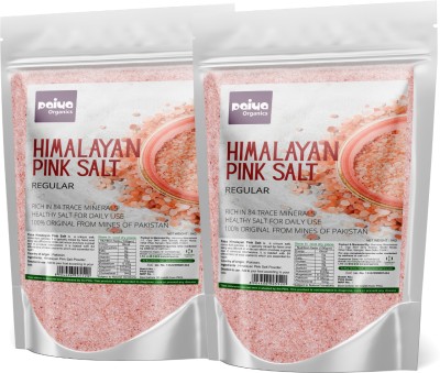 paiya organics 2x1kg Pink Salt of Pakistan for Healthy Cooking Natural Substitute of White Salt Himalayan Pink Salt(2 kg, Pack of 2)