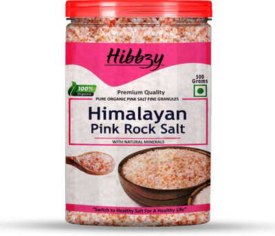 Hibbzy Himalayan Pink Rock Salt Granules Himalayan Rock Salt(500 g)