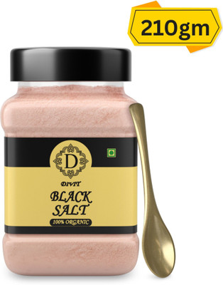 Divit Rock Black Salt Powder Kala Namak Non-Iodized for Weight Loss & Healthy Cooking Black Salt(210 g)