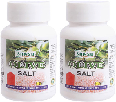 SANSU HEALTH CARE Namak Jaitun | Olive Salt For Boost Immunity | 50gramx2 Special Purity Salt(50 g, Pack of 2)