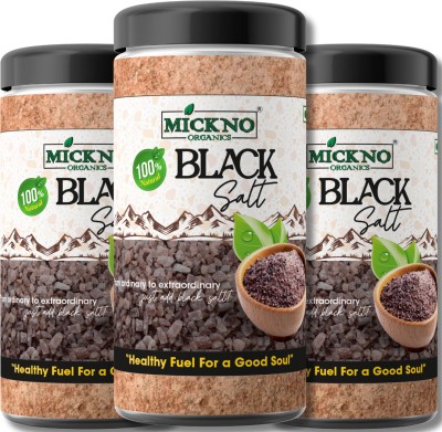 mickno organics 1.5Kg Premium Himalayan Pink BlackSalt Powder(Kala Namak)|Colour&Additive Free| Black Salt(1.5 kg, Pack of 3)