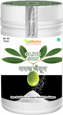 NutrActive Olive Salt, Original Jaitun Namak - Namak Jaitoon for stomach care Olive Salt(50 g)