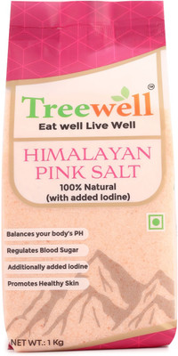 T - TREEWELL Himalayan Pink Rock Salt Everyday Cooking Himalayan Pink Salt(1 kg)